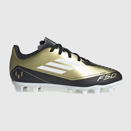 DJEČJE KOPAČKE ADIDAS F50 CLUB MESSI FLEXIBLE GROUND BLACK/GOLD