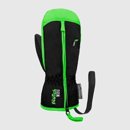 DJEČJE SKI RUKAVICE REUSCH BEN MITTEN BLACK/GREEN