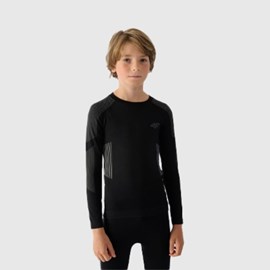 DJEČJI SKI VEŠ 4F SEAMLESS THERMOACTIVE BLACK