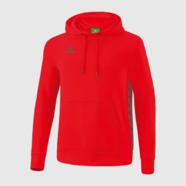 HOODIE ERIMA ESSENTIAL TEAM RED/SLATE GREY