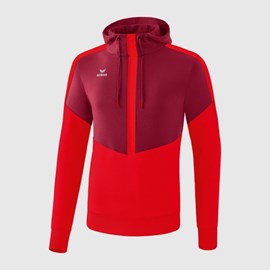 HOODIE ERIMA SQUAD BORDEAUX/RED