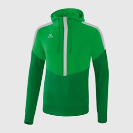 HOODIE ERIMA SQUAD FERN GREEN/EMERALD/SILVER GREY