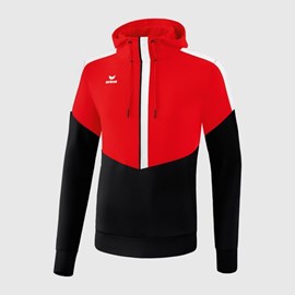 HOODIE ERIMA SQUAD RED/BLACK/WHITE