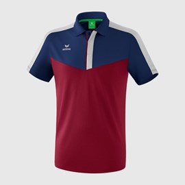 MAJICA ERIMA SQUAD POLO NEW NAVY/BORDEAUX/SILVER GREY