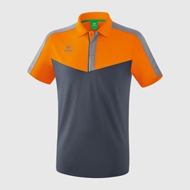 MAJICA ERIMA SQUAD POLO NEW ORANGE/SLATE GREY/MONUMENT GREY