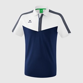 MAJICA ERIMA SQUAD POLO WHITE/NEW NAVY/SLATE GREY