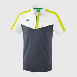 MAJICA ERIMA SQUAD POLO WHITE/SLATE GREY/BIO LIME