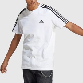 MUŠKA MAJICA ADIDAS ESSENTIALS 3 STRIPES WHITE