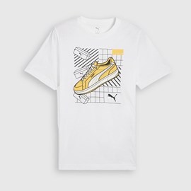 MUŠKA MAJICA PUMA GRAPHICS SNEAKER TEE WHITE