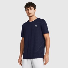 MUŠKA MAJICA UNDER ARMOUR SEAMLESS GRID NAVY BLUE