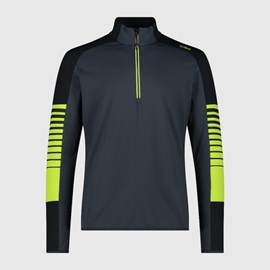 MUŠKI FLIS CMP SWEAT BLACK/GREEN