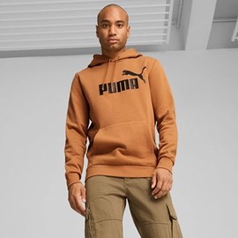 MUŠKI HOODIE PUMA ESSENTIALS BIG LOGO BROWN 