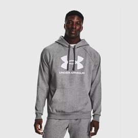 MUŠKI HOODIE UNDER ARMOUR RIVAL FLEECE GRAY