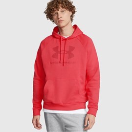 MUŠKI HOODIE UNDER ARMOUR UA RIVAL FLEECE RED