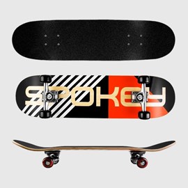 SKATEBOARD SPOKEY SIMPLY BLACK