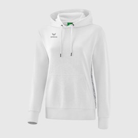 ŽENSKA HOODIE ERIMA ESSENTIAL TEAM WHITE/MONUMENT GREY