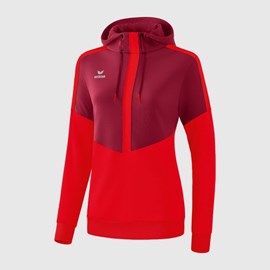 ŽENSKA HOODIE ERIMA SQUAD BORDEAUX/RED