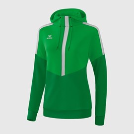 ŽENSKA HOODIE ERIMA SQUAD FERN GREEN/EMERALD/SILVER GREY