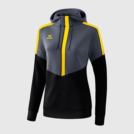 ŽENSKA HOODIE ERIMA SQUAD SLATE GREY/BLACK/YELLOW