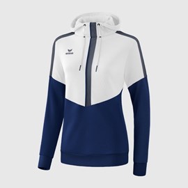 ŽENSKA HOODIE ERIMA SQUAD WHITE/NEW NAVY/SLATE GREY