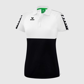 ŽENSKA MAJICA ERIMA SIX WINGS POLO BLACK/WHITE