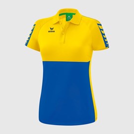 ŽENSKA MAJICA ERIMA SIX WINGS POLO NEW ROYAL/YELLOW