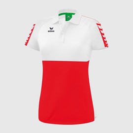 ŽENSKA MAJICA ERIMA SIX WINGS POLO RED/WHITE