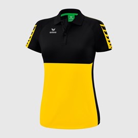 ŽENSKA MAJICA ERIMA SIX WINGS POLO YELLOW/BLACK