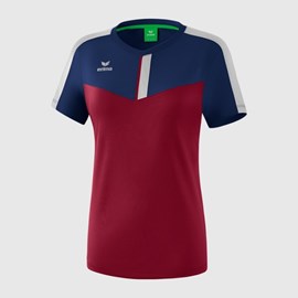 ŽENSKA MAJICA ERIMA SQUAD NEW NAVY/BORDEAUX/SILVER GREY