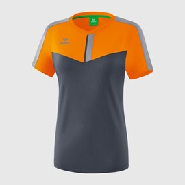 ŽENSKA MAJICA ERIMA SQUAD NEW ORANGE/SLATE GREY/MONUMENT GREY